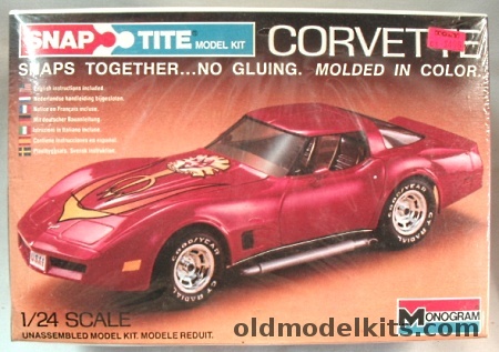 Monogram 1/24 Chevrolet 1980 Corvette, 1401 plastic model kit